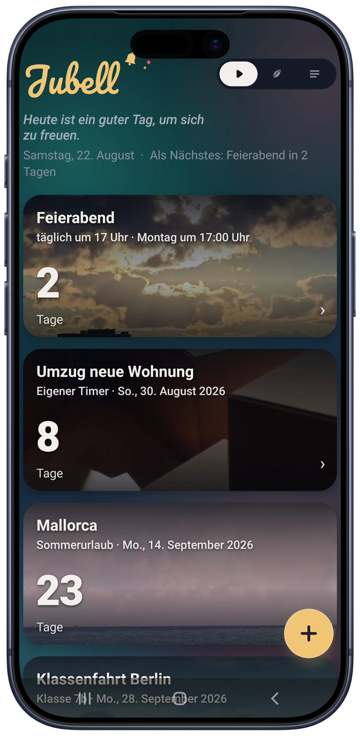 Jubell auf einem iPhone 17 Pro