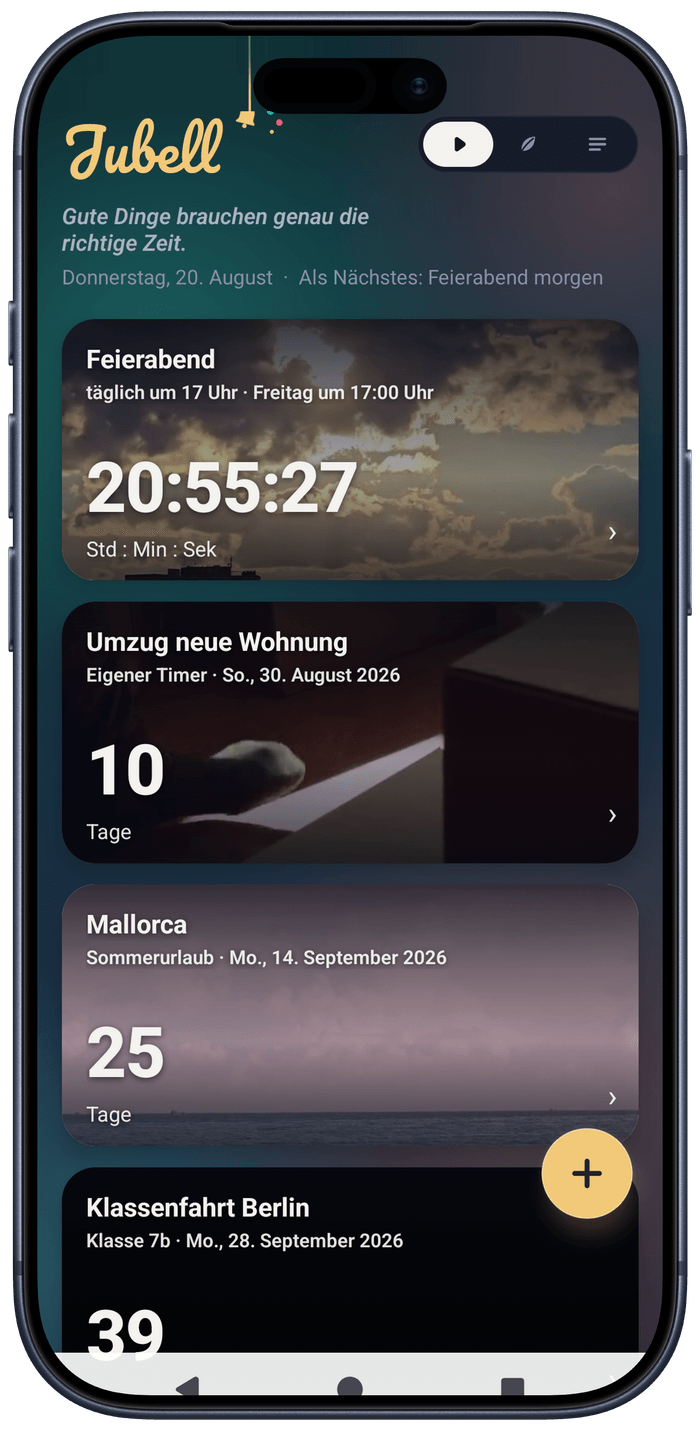 Jubell auf einem iPhone 17 Pro